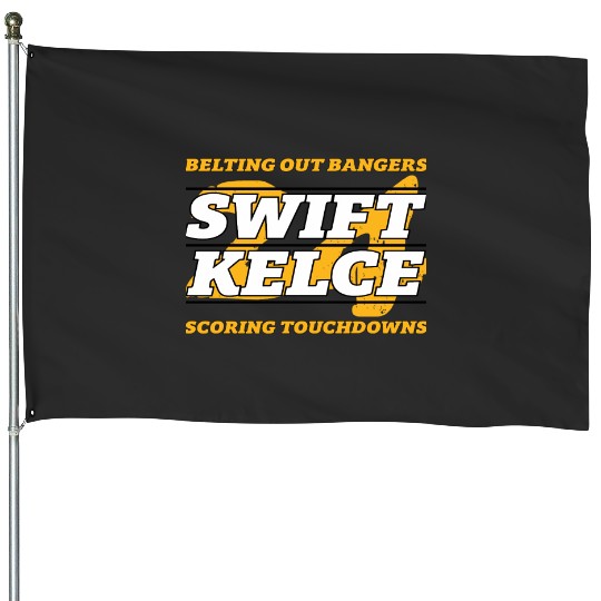 taylorr Swift and Travis Kelce - Kelce Swift 2024 House Flags