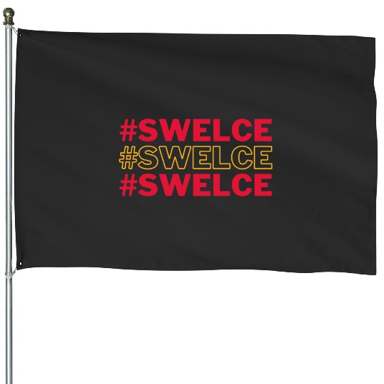 taylorr Swift and Travis Kelce Swelce House Flags