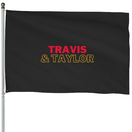 Travis Kelce &amp_ taylorr Swift House Flags