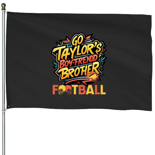 Go Taylorr_s Boyfriend A Hilarious Football Tribute to Taylorr Swift and the Swifts of Kansas Essenti (3) House Flags
