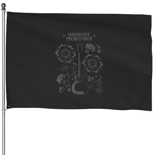 Disneyy Channel Hannah Montana Floral Guitar House Flags