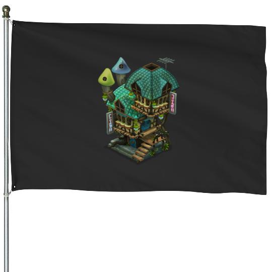 Disney-Parks Monsters Inc Mike Wazowski House Flags