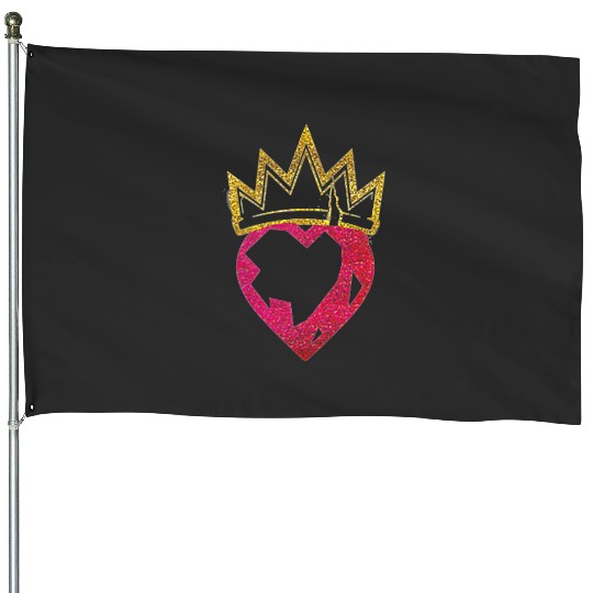 Disney Descendants 2 Evie Heart Crown House Flags