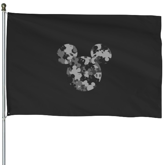 Disney Mickey Camo Gray House Flags