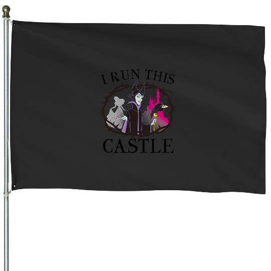 Disney Sleeping Beauty Maleficent Runs This Castle House Flags