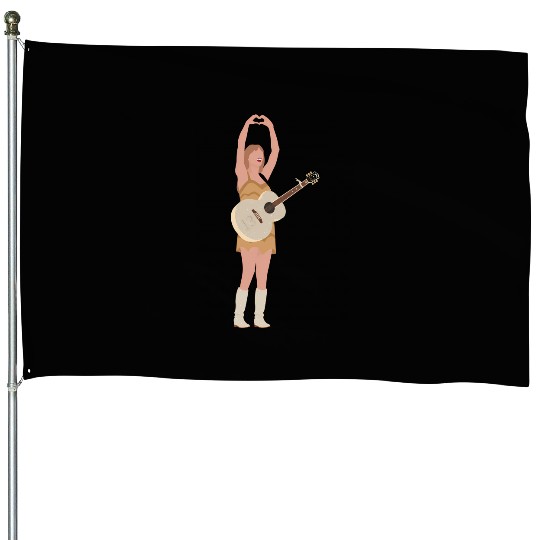 Eras Tour Fearless (Gold Fringe) 8 House Flags