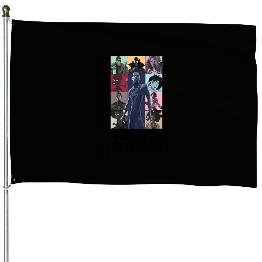 SpiderVerse Eras Tour with title House Flags