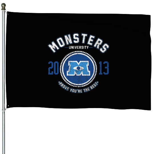Disney Monsters University Logo Graphic House Flags