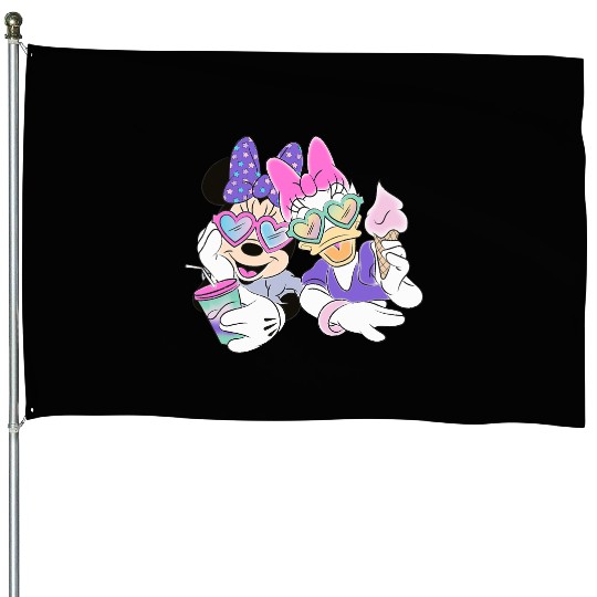 Disney Minnie Mouse and Daisy Blue Small House Flags