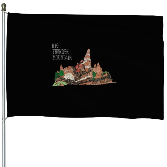 Disneyland Paris Big Thunder Mountain House Flags
