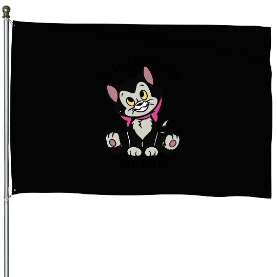 Disney Pinocchio Figaro Cute From Bow To Toe House Flags