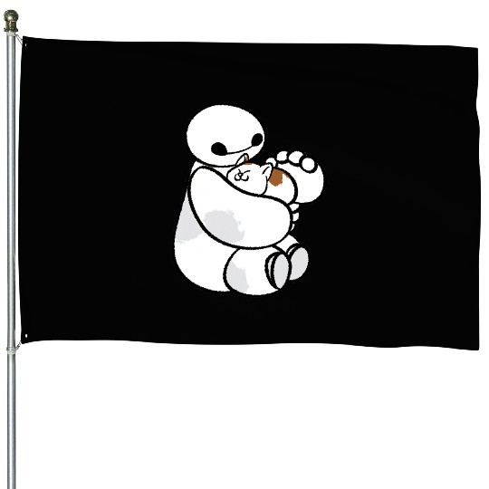 Disney Big Hero 6 Baymax Cat Cute Portrait House Flags
