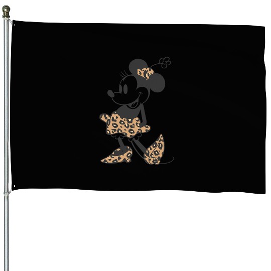 Disney Minnie Mouse Cheetah Print Outfit House Flags