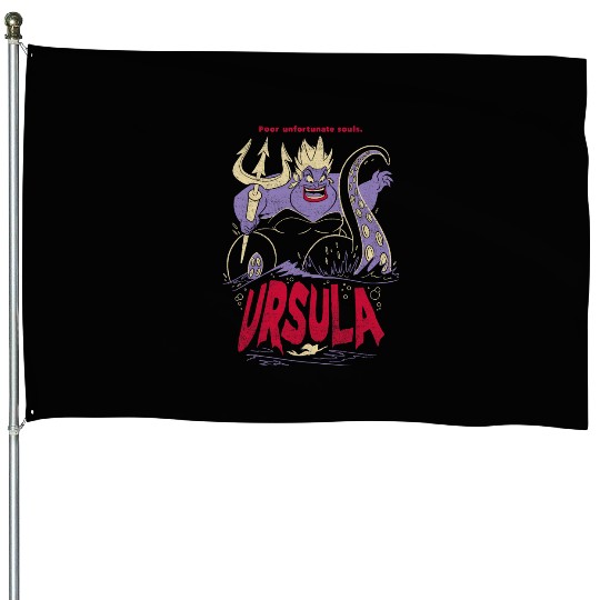 Disney The Little Mermaid Ursula Graphic House Flags