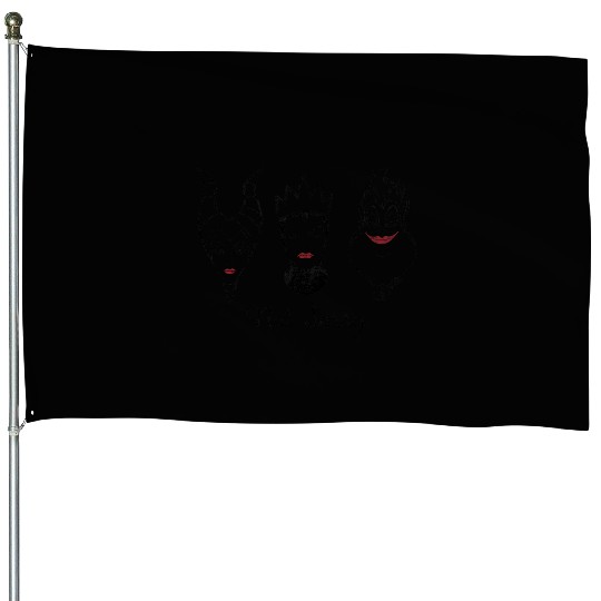 Disney Villains Ursula Maleficent Evil Queen Not Sorry House Flags