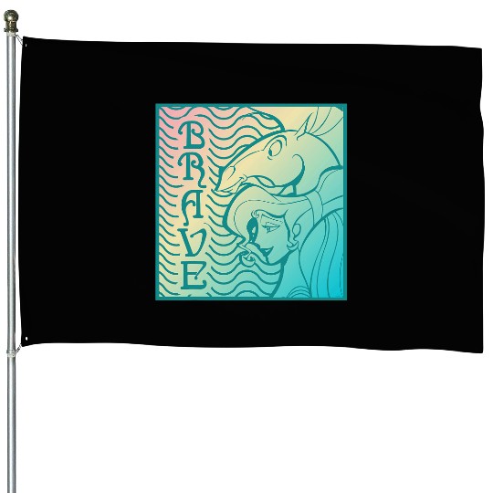Disney Herculess Meg Megara Pegasus Bravess House Flags