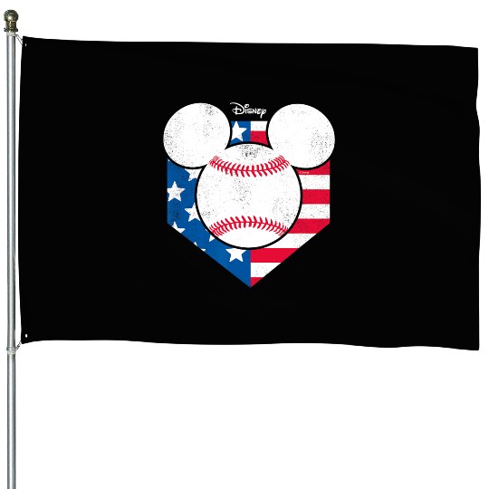 Disney - Mickey Baseball Diamond House Flags