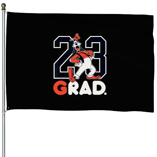 Disney Goofy Rad Grad Class of 23 Graduation 2023 House Flags