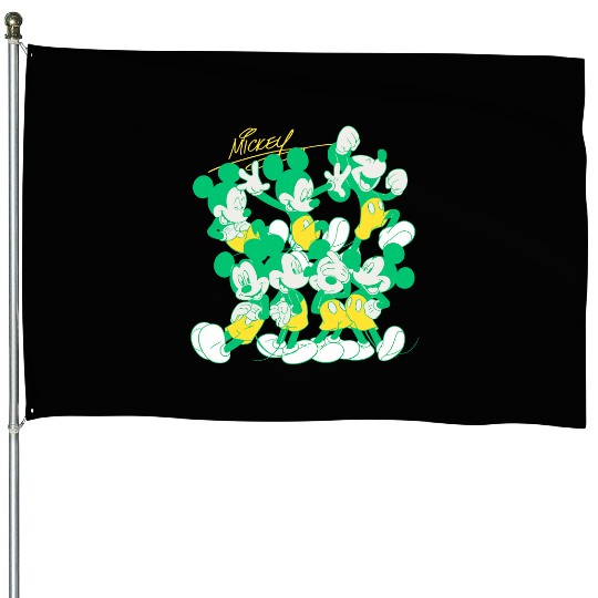 Disney Mickey Mouse Retro Poses House Flags