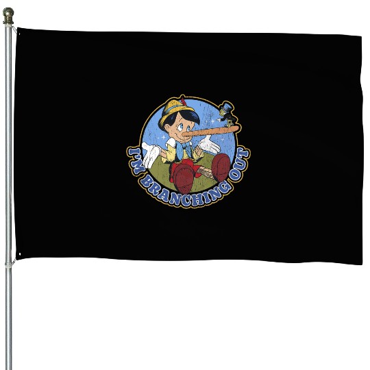 Disney Pinocchio Jiminy Cricket Branching Out House Flags