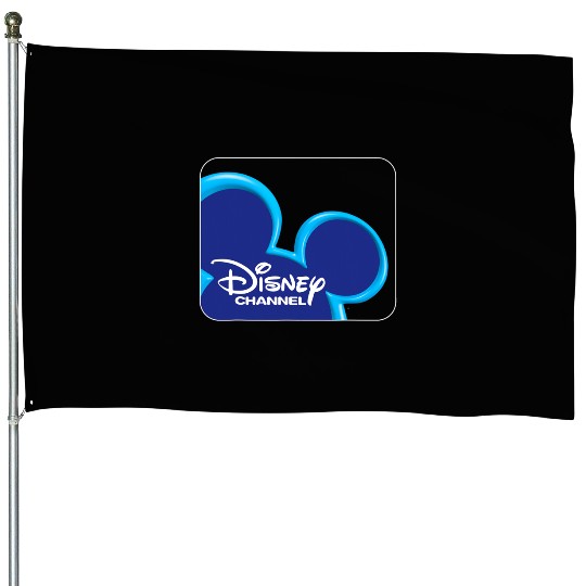 Disney Channel  Mickey Mouse Blue Retro 2000s Logo House Flags