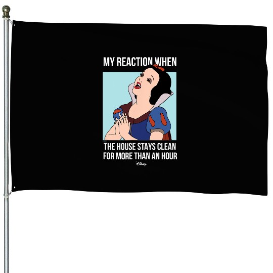 Disney Princess - Snow White House Stays Clean Meme House Flags
