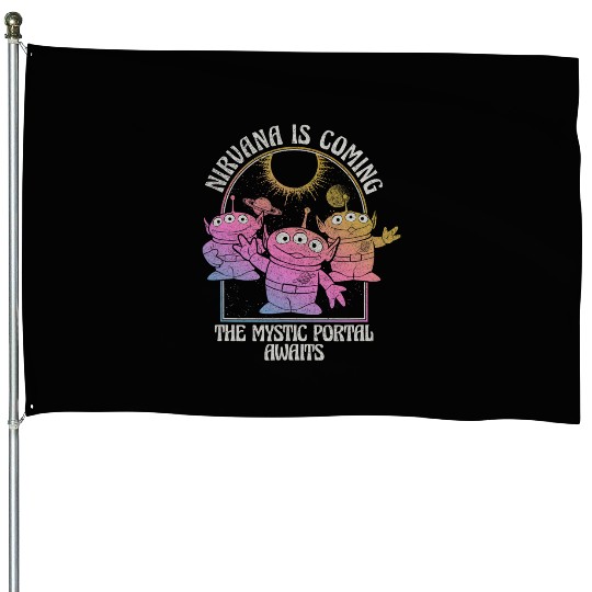 Disney Pixar Toy Story Aliens Nirvana Is Coming House Flags