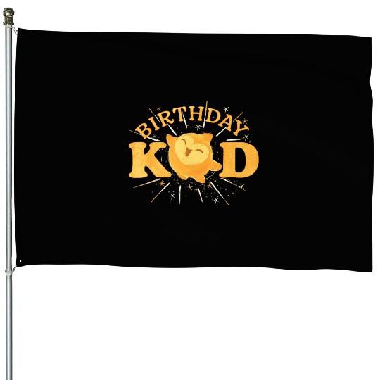 Disney Wish Birthday Kid Golden Star Magical  Logo House Flags