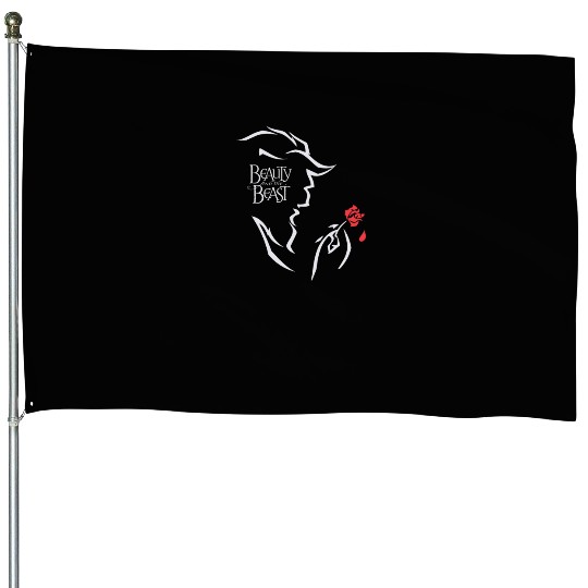 Disneyampx27s Beauty And The Beast Fitted House Flags