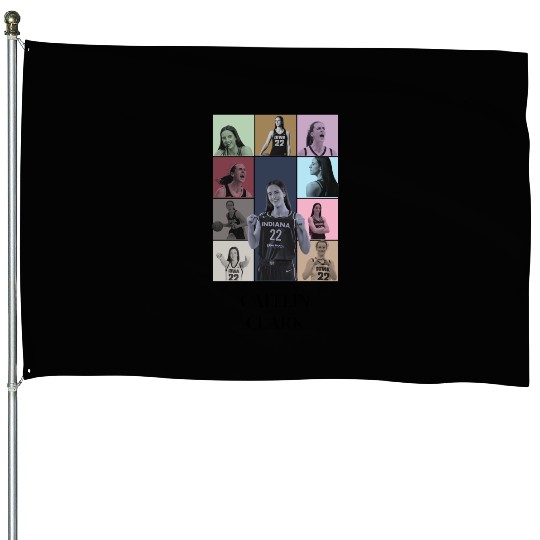 Caitlin Clark Eras Tour House Flags