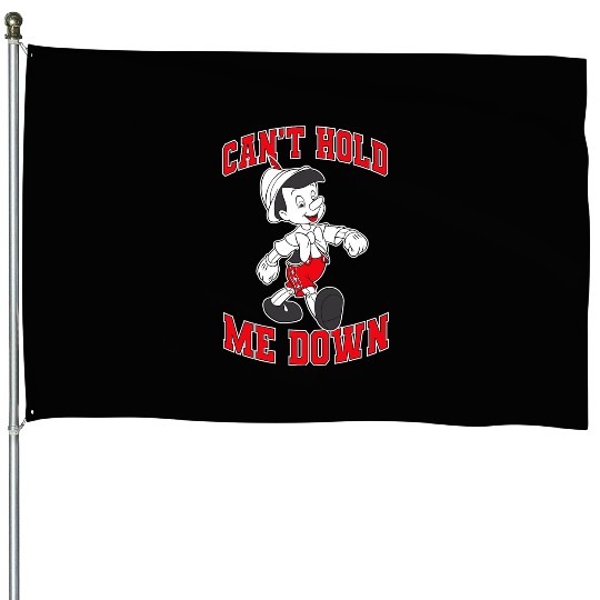 Disney Pinocchio Can't Hold Me Down  Portrait House Flags