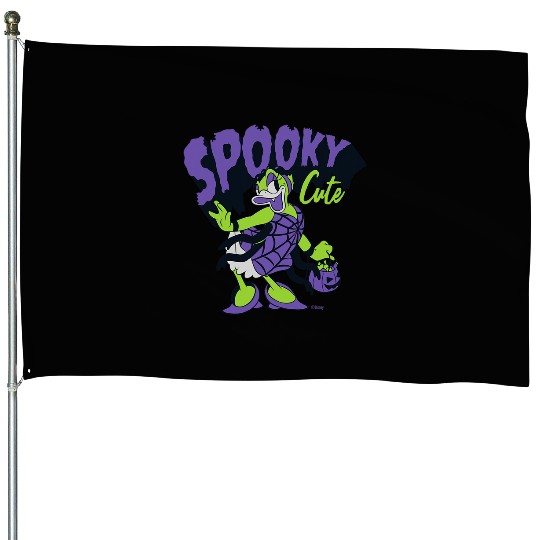 Disney Daisy Duck Halloween Spider Web Costume Spooky Cute House Flags