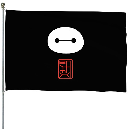 Disney Big Hero 6 Baymax Face Kanji House Flags