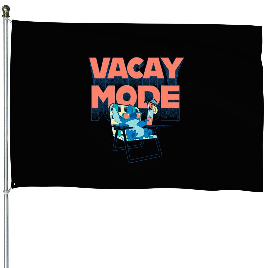 Disney Lilo Stitch Vacay Mode House Flags