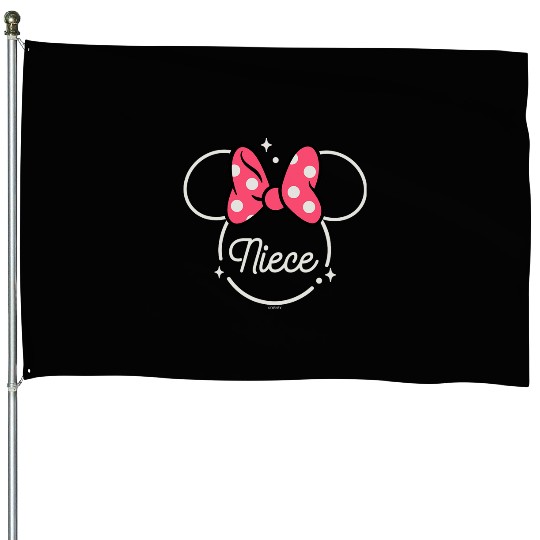 Disney Minnie Mouse Niece Head Icon Magic Family Trip House Flags