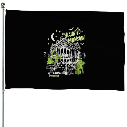Disneyland the Haunted Mansion House Flags
