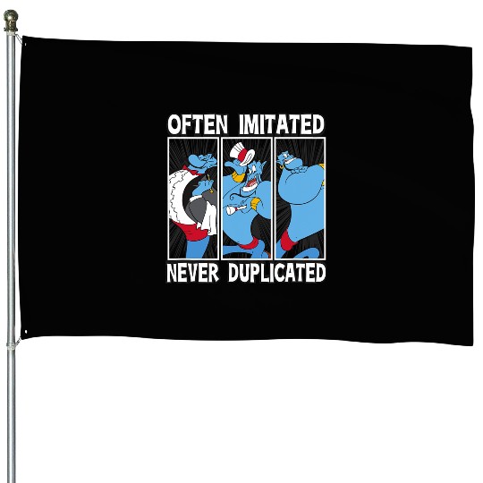 Disney Aladdin Often Imitated Never Duplicated Panels Logo House Flags