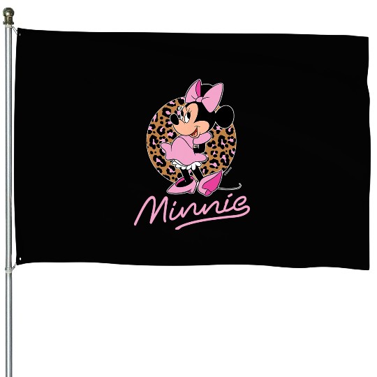 Disney - Minnie Leopard Print House Flags