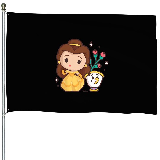 Disney Princess - Belle and Chip Teacup House Flags