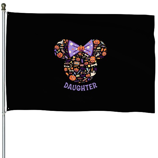 Disney Minnie Mouse Icon Halloween Daughter House Flags