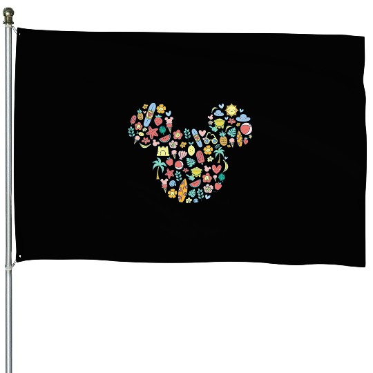 Disney Mickey Mouse Icon Summer Fun House Flags