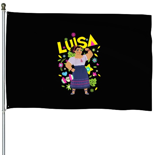 Disney Encanto Luisa Madrigal Floral House Flags