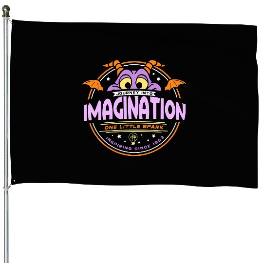 Disney Figment Journey Into Imagination One Little Spark House Flags
