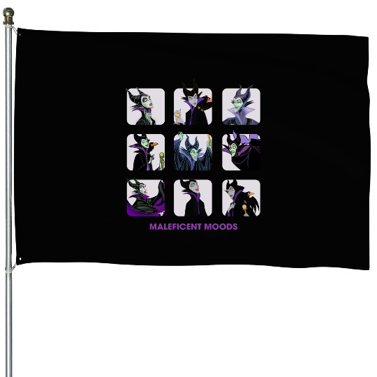 Disney Maleficent Moods Funny Horror House Flags