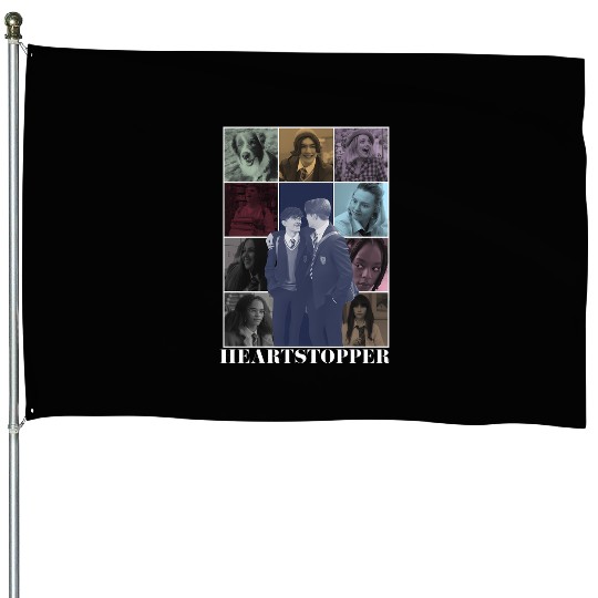 Heartstopper Eras Tour Poster (White Print) House Flags