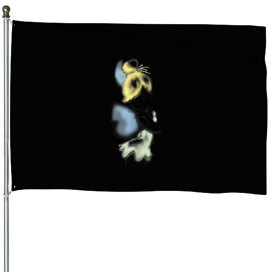 Disney Peter Pan Tinkerbell Airbrush Style Sketch House Flags