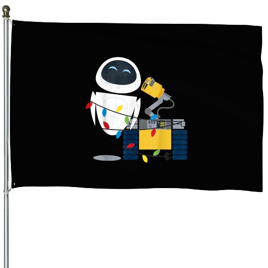 Disney Pixar Wall-E Eve Christmas Light Wrap Graphic House Flags