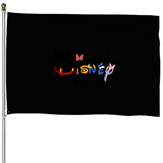 Disneyy 2022 Family Vacation House Flags