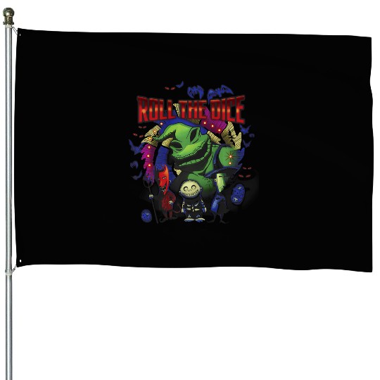 disney nightmare bee christmas oogie roll dice premium House Flags