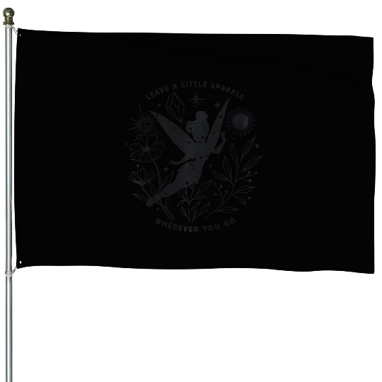 Disney Peter Pan Tinkerbell Leave A Little Sparkle House Flags